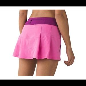 ☀️Lululemon Pace Rival skirt, pink & plum, size 4
